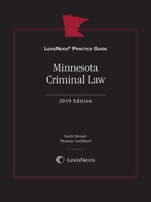 cover image of LexisNexis Practice Guide: Minnesota Criminal Law